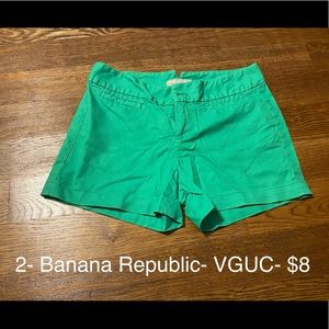Banana Republic Green Shorts